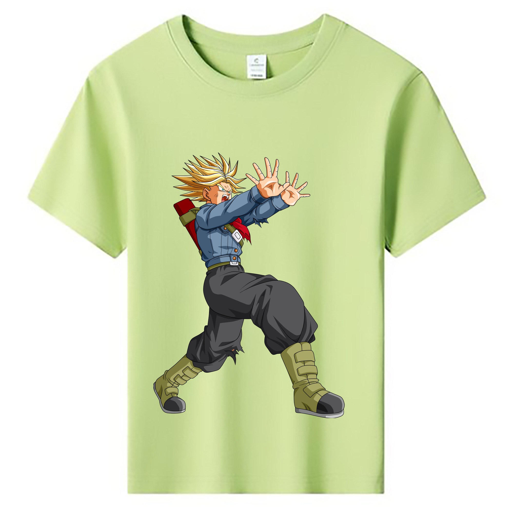 （画像用） ドラゴンボール トランクス（Torankusu）DRAGON BALL Trunks 綿100％キッズTシャツ（フロントプリント）